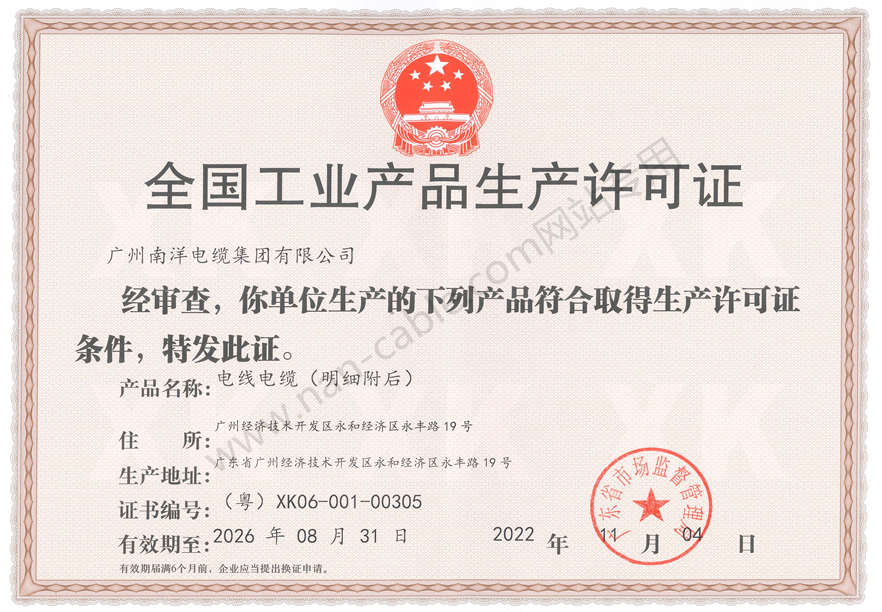 全國工業(yè)產品生產許可證