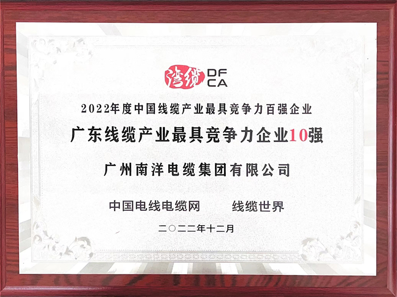 廣東線纜產業最具競爭力企業10強牌匾_副本.jpg